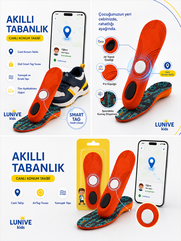 Smart Tag Konum Takipli Akıllı Ayakkabı Tabanlığı